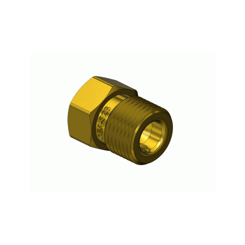14CGA326 Nitrous Oxide Outlet Adapter 14 NGORHEXT to 1/4" NPT